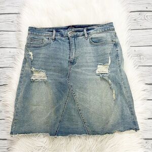 Scoop Jean Skirt